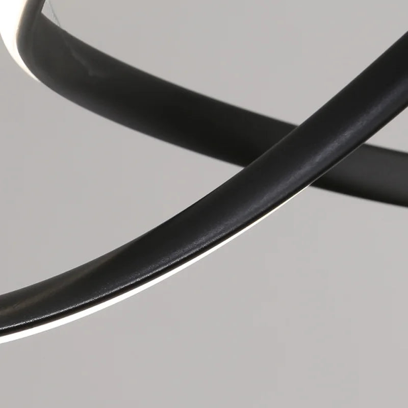 Nordic Led Hanging Pendant Lamp Kitchen Light Fixtures Modern Dining Room Loft Suspension Home Decor Indoor Lighting Black White