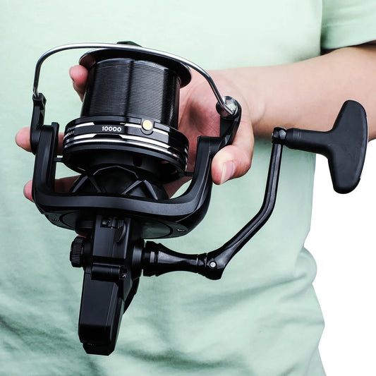 Sougayilang Fishing Reel 10000-12000 Series Surf Fishing Reel Ultra Smooth Powerful Spinning Reel for Carp fishing sea fishing