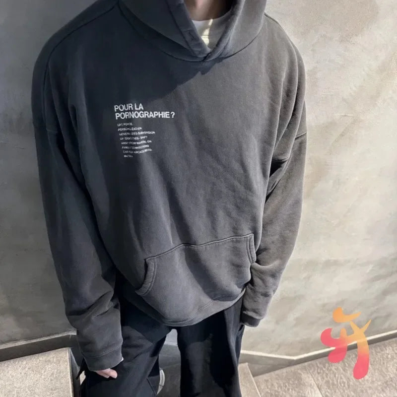 Hot Selling Winter Vinatge ERD Hoodies Casual Street Cleanfit Men Women Abstract Letter Print Enfants Riches Deprimes Sweatshirt