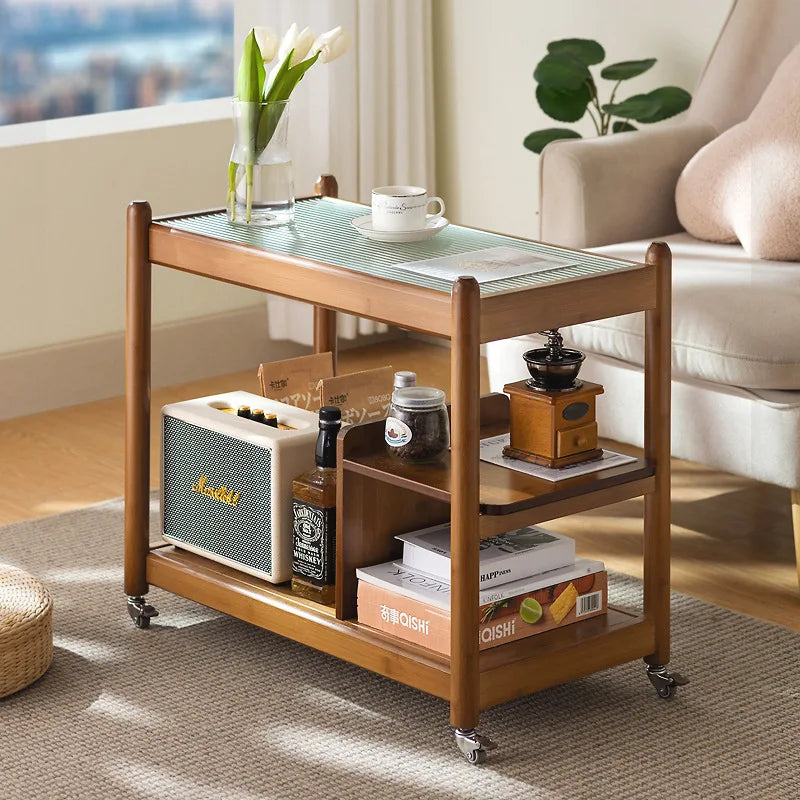 Sofa Side Table Coffee Tables Tea Table Household Movable Sofa Side Table Tea Side Cabinet Small Shelving Living Room Furniture