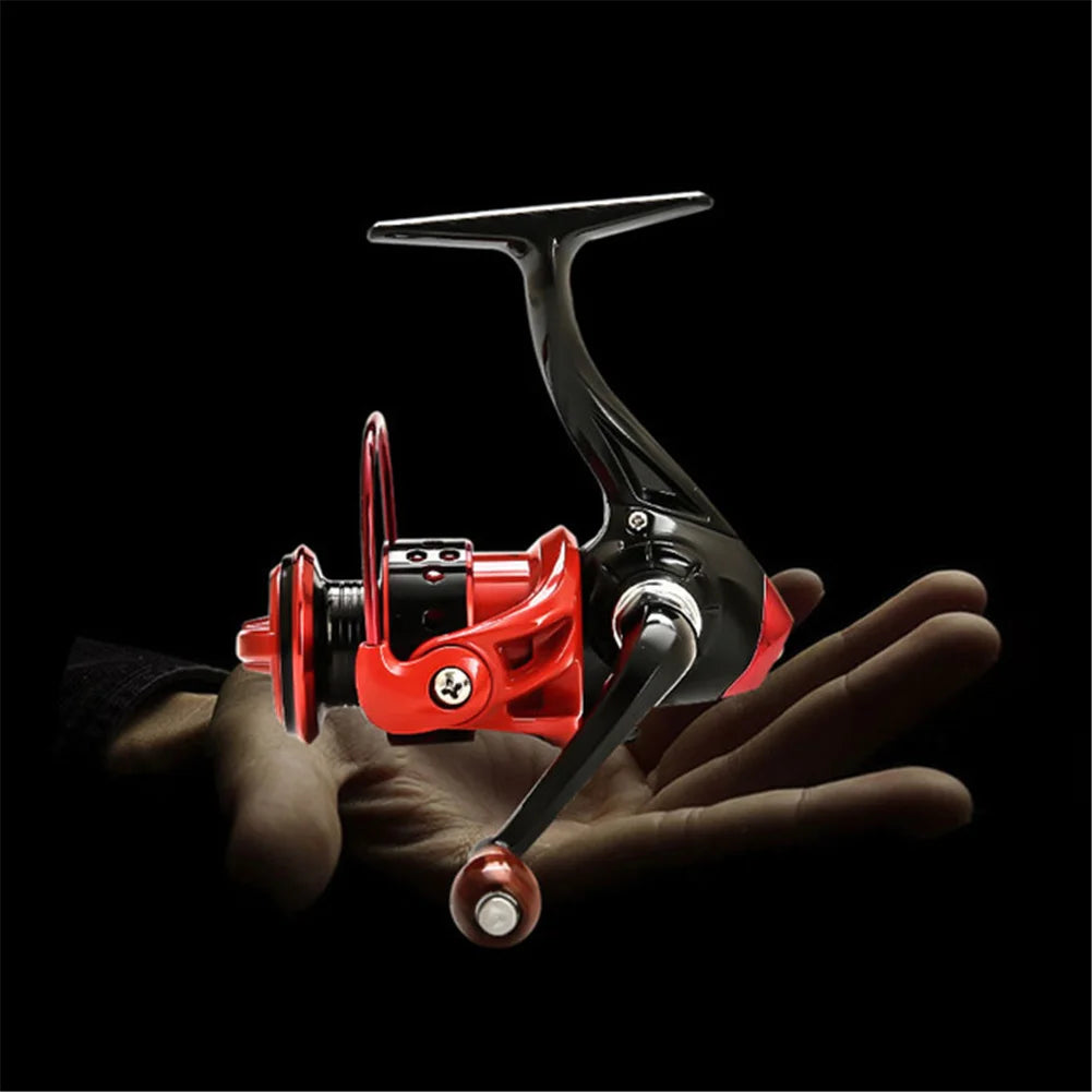 Mini Spinning Reel Lightweight Fishing Reel 4.8:1 Gear Ratio Sturdy Aluminum Frame Ultra Smooth Powerful Spinning Fishing Reels