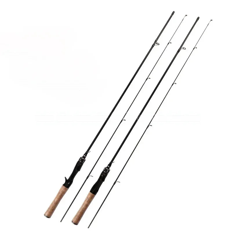 2 Sections Spinning Casting Rod for Jigging Bass Trout 1.8m 1.65m Fishing Rods Solid UL Tip Lure 0.5g-8g Slow Action Ultralight