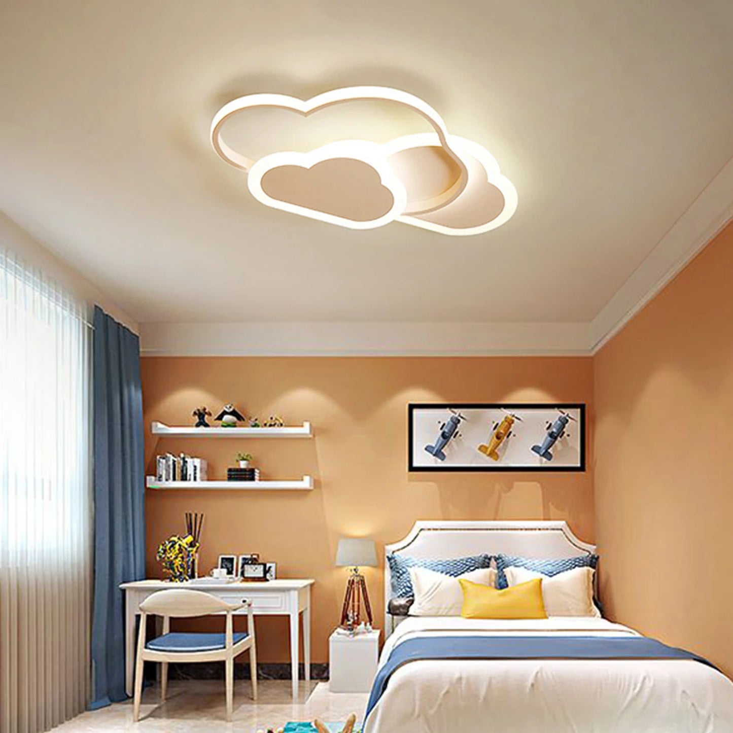 Cloud LED Ceiling Lamp 22" Living Room Children's room Lamp Bedroom Modern Minimalist Lighting 52CM