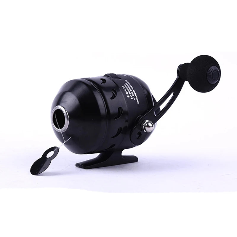 JG 25 Fishing Reel Slingshot Compound Bow Hunting Speed Ratio 3.3:1 Closed Metal Coil Wheel 5# PE 40M