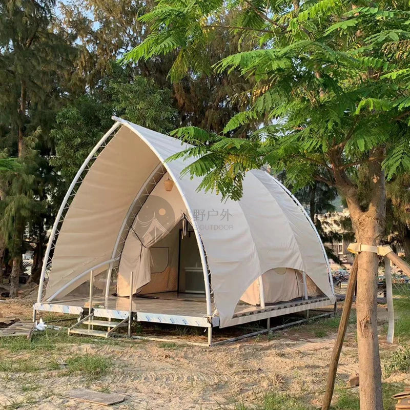 Outdoor Camping Tents And Outdoor Luxury Tents Beach Steel Structure Sailing Tents