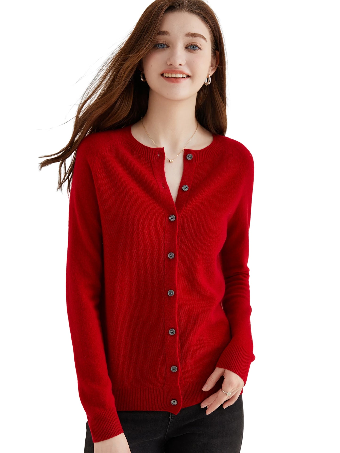 Cardigan for Women Sweater Woman Long Sleeve Top 100% Wool Cardigans Sweaters Vintage Coat 2023 Knitwears Jacket Female Clothing