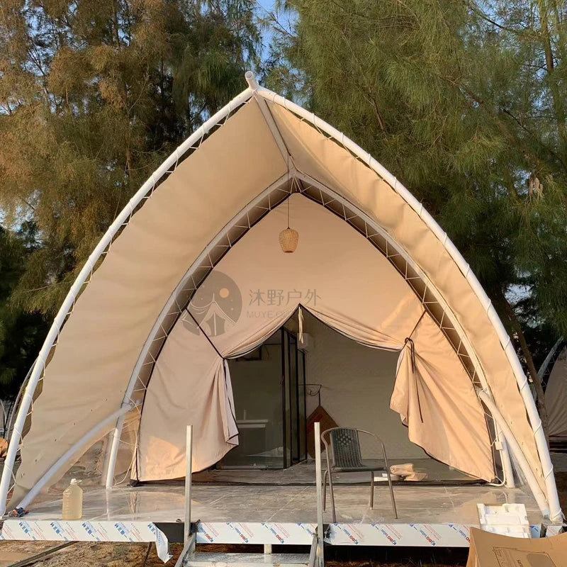 Outdoor Camping Tents And Outdoor Luxury Tents Beach Steel Structure Sailing Tents