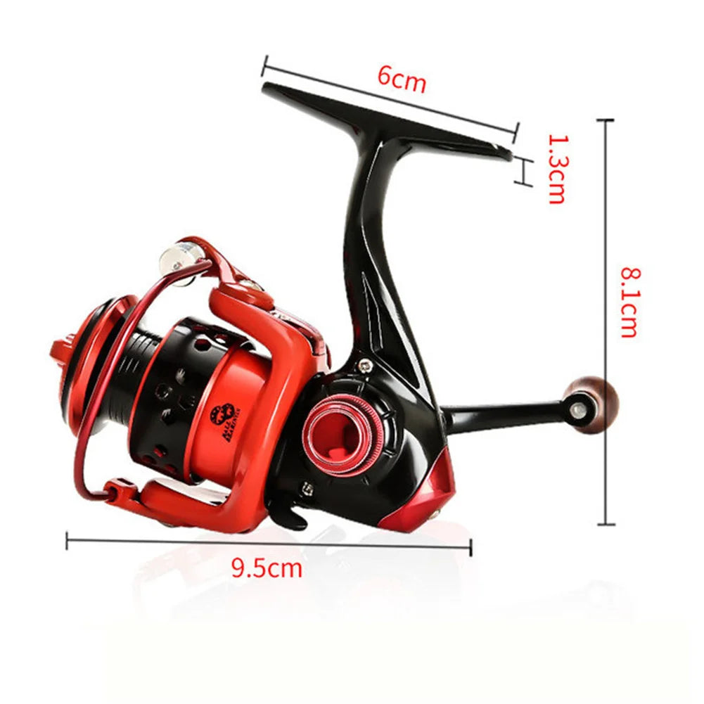 Mini Spinning Reel Lightweight Fishing Reel 4.8:1 Gear Ratio Sturdy Aluminum Frame Ultra Smooth Powerful Spinning Fishing Reels